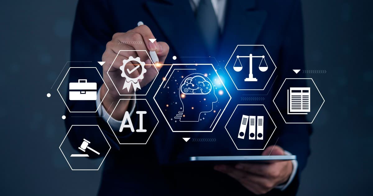 A lawyer using Artificial Intelligence for Law related work.